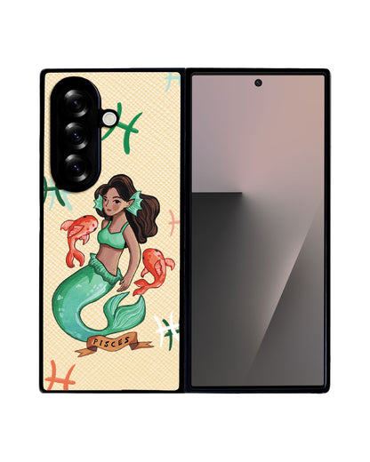 Android Flip / Fold Leather Grip - Pisces