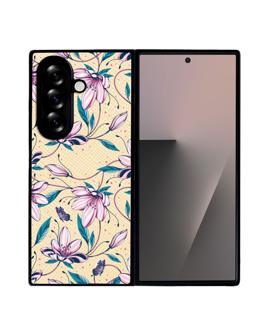 Android Flip / Fold Leather Grip - Pink Tulip