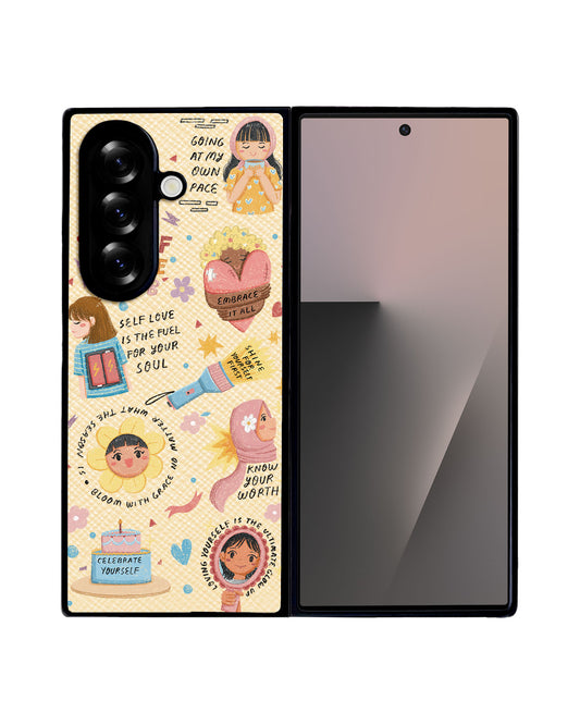 Android Flip / Fold Leather Grip - Self Love Club