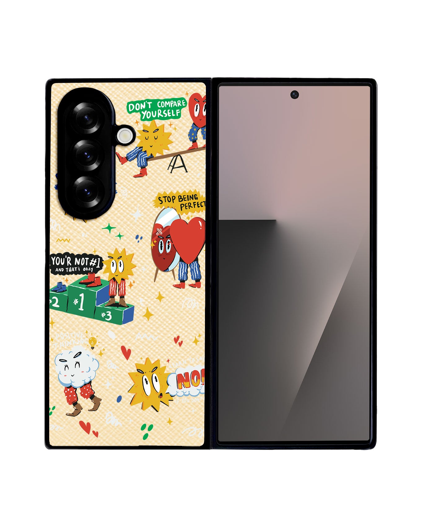 Android Flip / Fold Leather Grip - Selfless Love 2.0