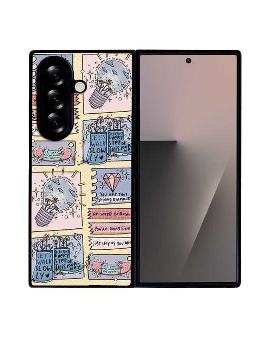 Android Flip / Fold Leather Grip - Shine