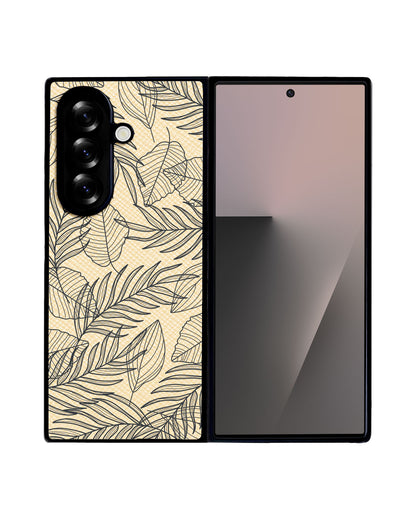Android Flip / Fold Leather Grip - Sketchy Tropical 2.0