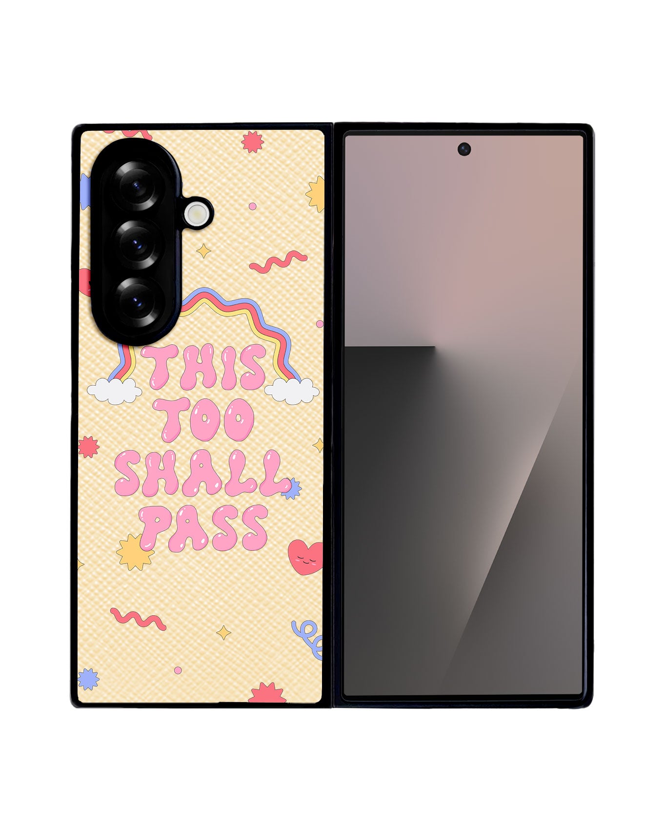 Android Flip / Fold Leather Grip - This Too Shall Pass