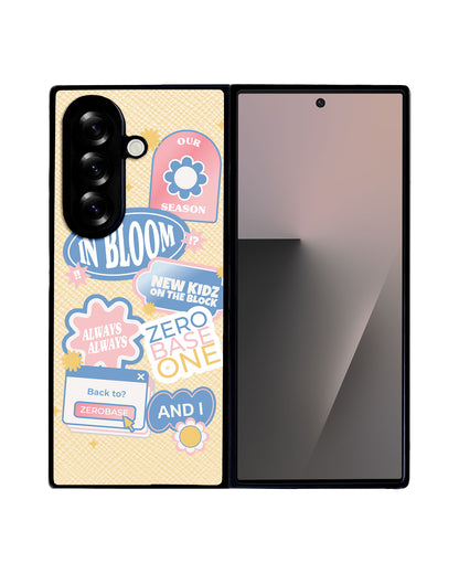 Android Flip / Fold Leather Grip - Zerobaseone Song Sticker Pack