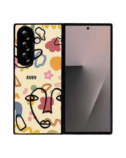 Android Flip / Fold Leather Grip - Abstract 4.0