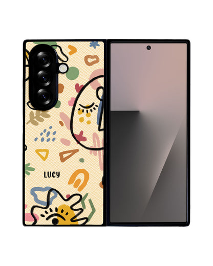 Android Flip / Fold Leather Grip - Abstract 5.0