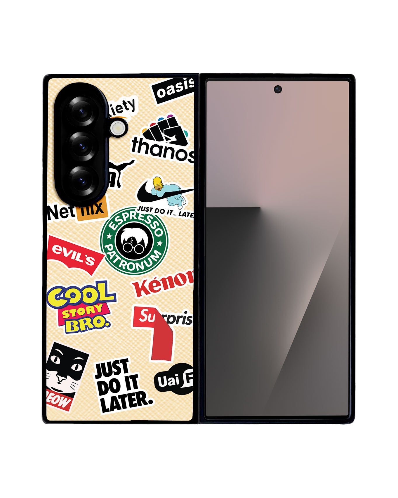 Android Flip / Fold Leather Grip - Brand Parody 1.0