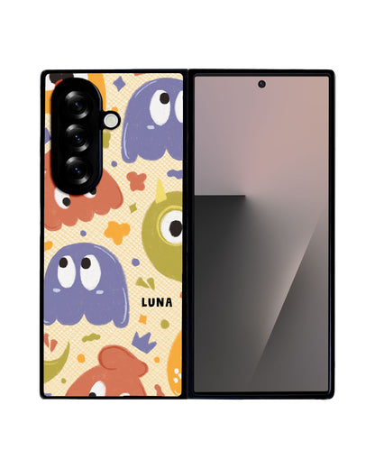 Android Flip / Fold Leather Grip - Cute Monster 1.0