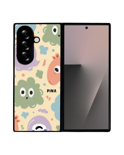Android Flip / Fold Leather Grip - Cute Monster 2.0