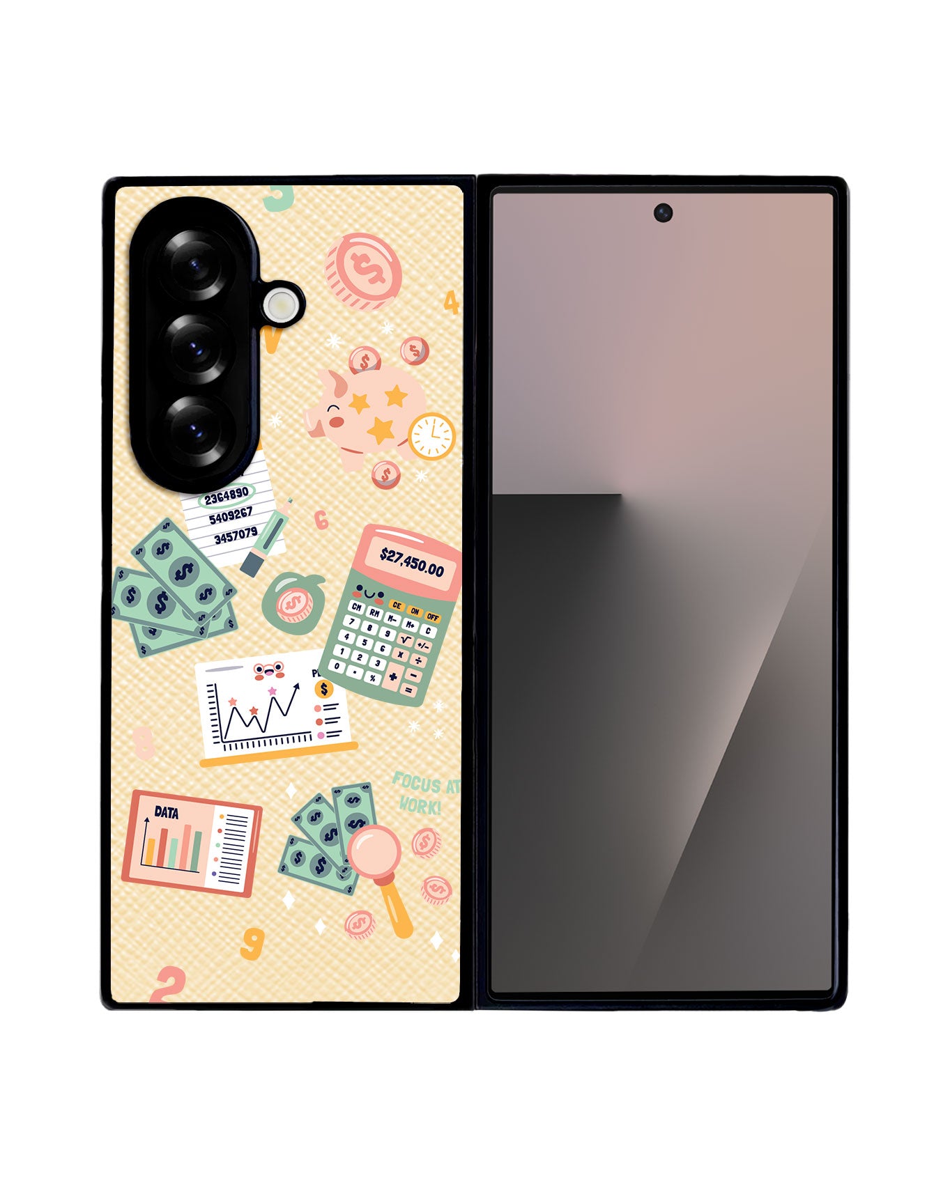 Android Flip / Fold Leather Grip - Finance