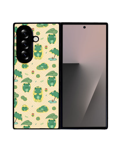 Android Flip / Fold Leather Grip - Happy Rain