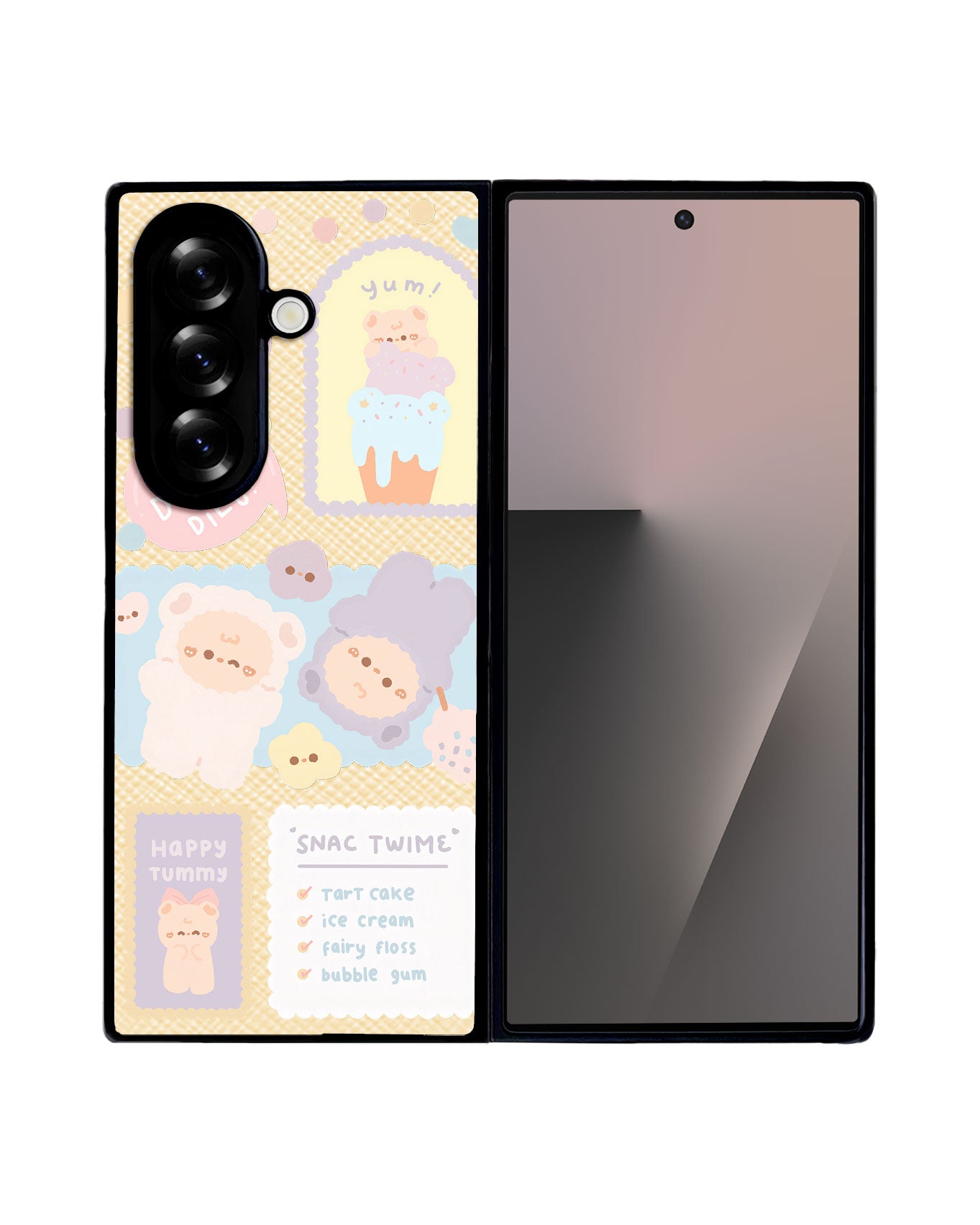 Android Flip / Fold Leather Grip - Sweets Heaven