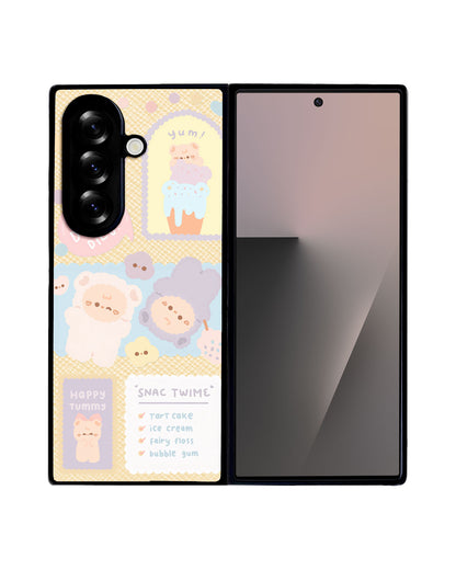 Android Flip / Fold Leather Grip - Sweets Heaven