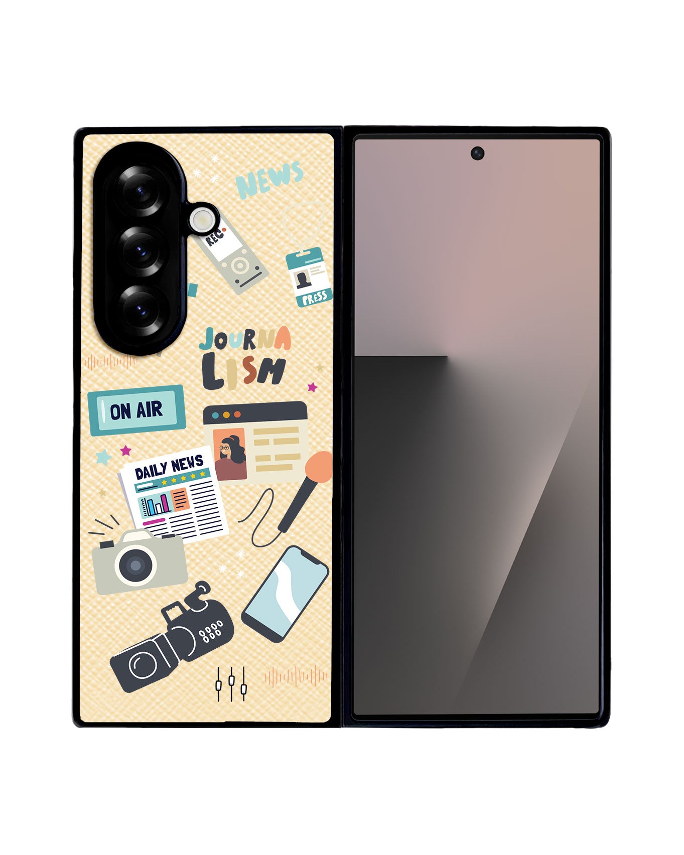 Android Flip / Fold Leather Grip - Journalism