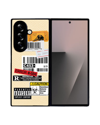 Android Flip / Fold Leather Grip - Label Sticker Pack