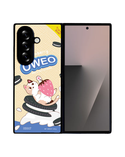 Android Flip / Fold Leather Grip - Oweo Cat