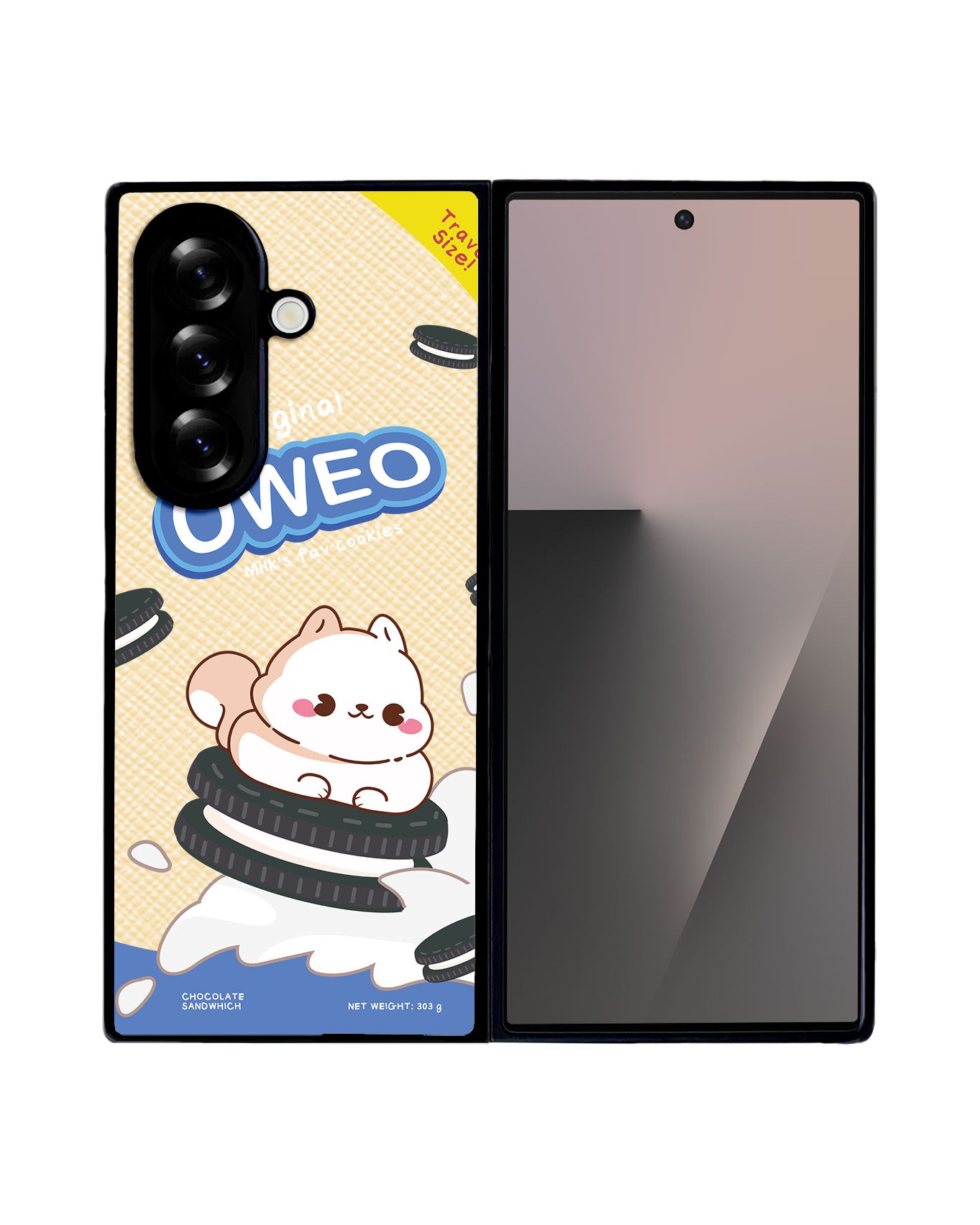 Android Flip / Fold Leather Grip - Oweo Dog