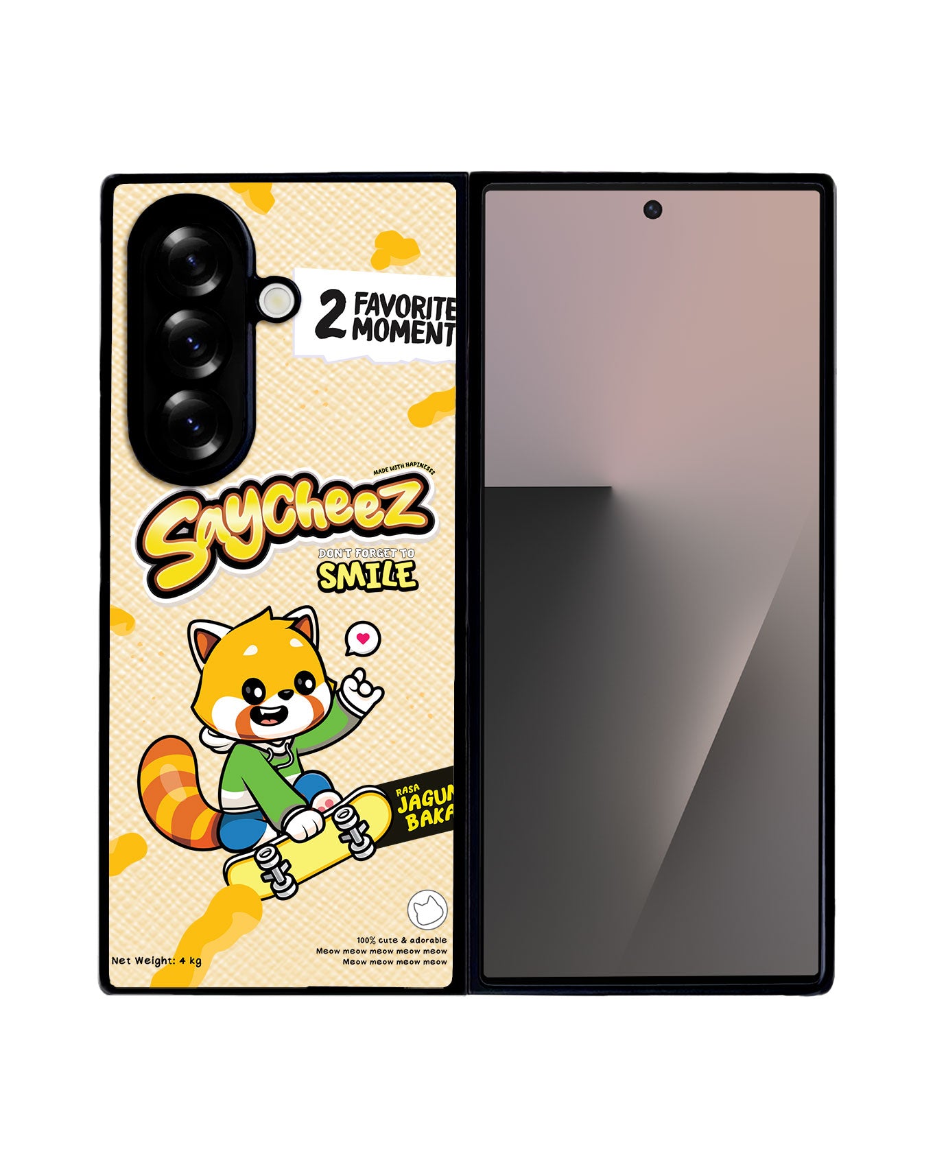 Android Flip / Fold Leather Grip - Saycheez