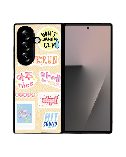 Android Flip / Fold Leather Grip - Seventeen Sticker Pack