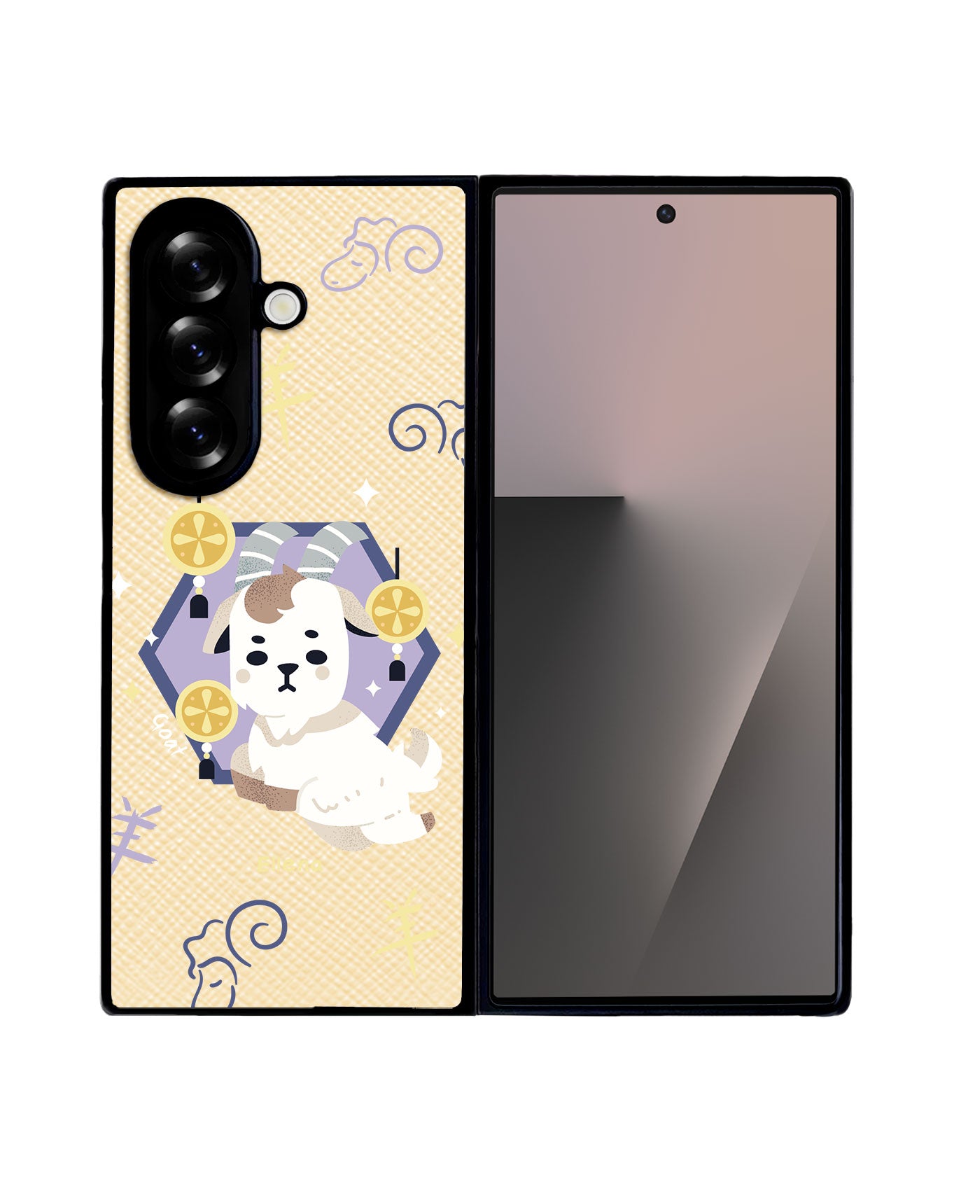 Android Flip / Fold Leather Grip - Goat (Chinese Zodiac / Shio)