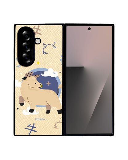 Android Flip / Fold Leather Grip - Ox (Chinese Zodiac / Shio)