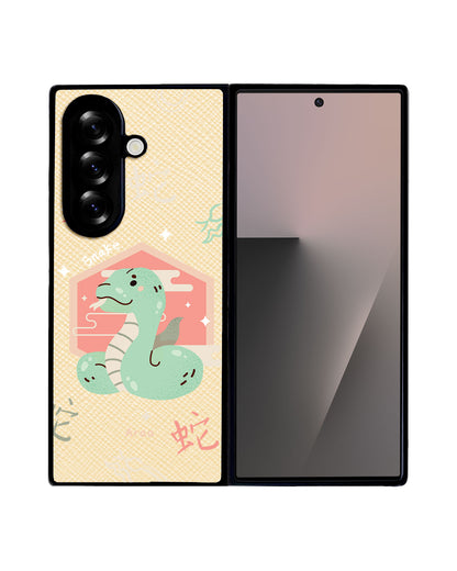 Android Flip / Fold Leather Grip - Snake (Chinese Zodiac / Shio)