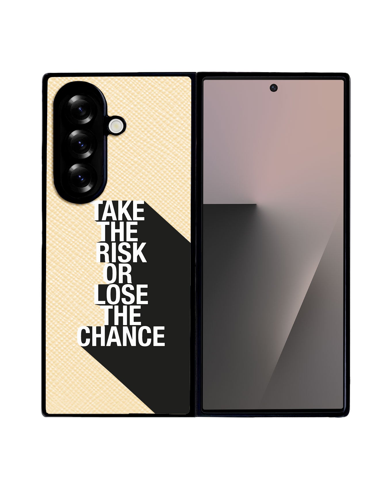 Android Flip / Fold Leather Grip - Take the Risk