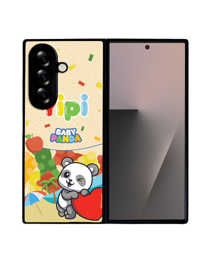 Android Flip / Fold Leather Grip - Yipi Baby Panda