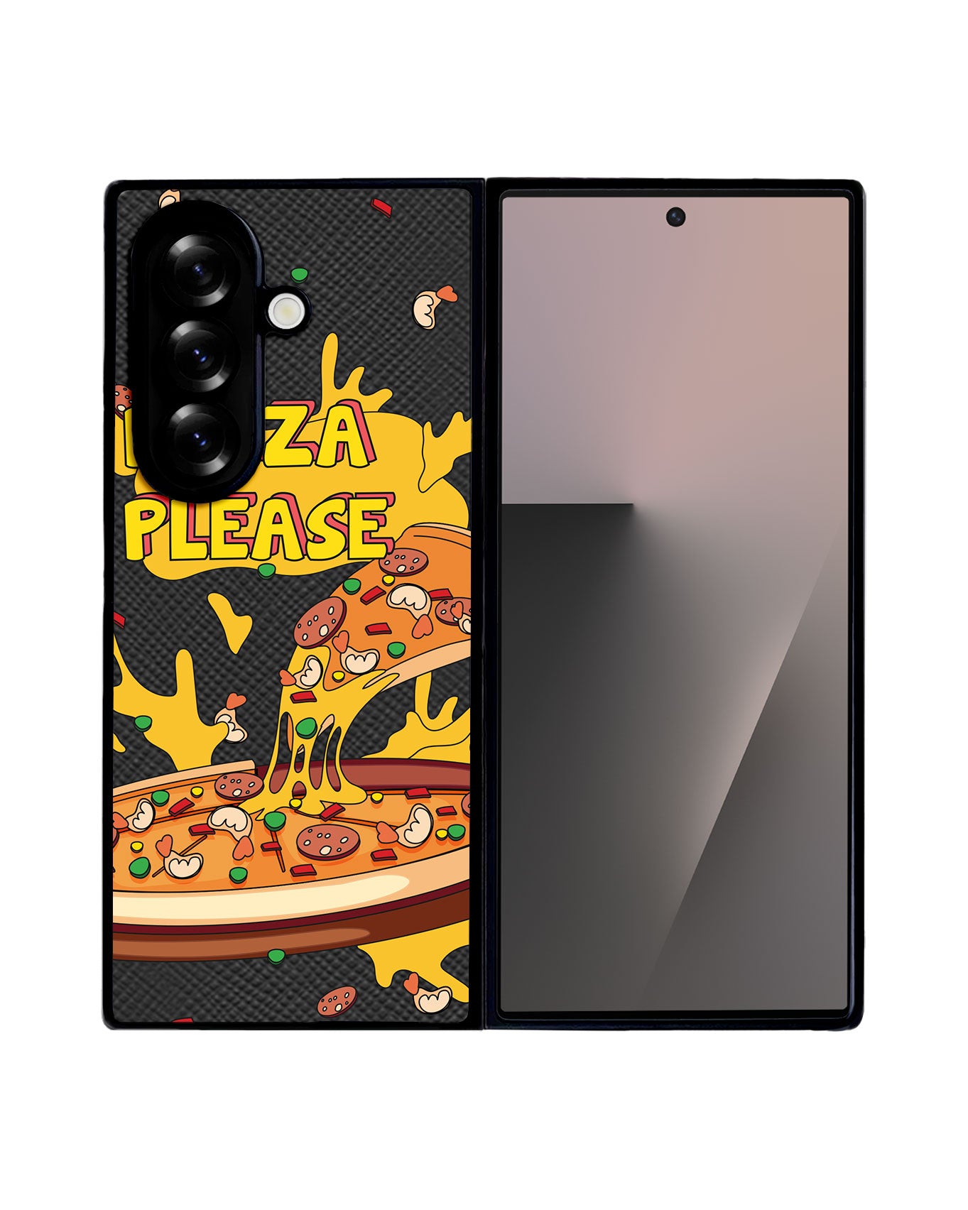 Android Flip / Fold Leather Grip - Pizza