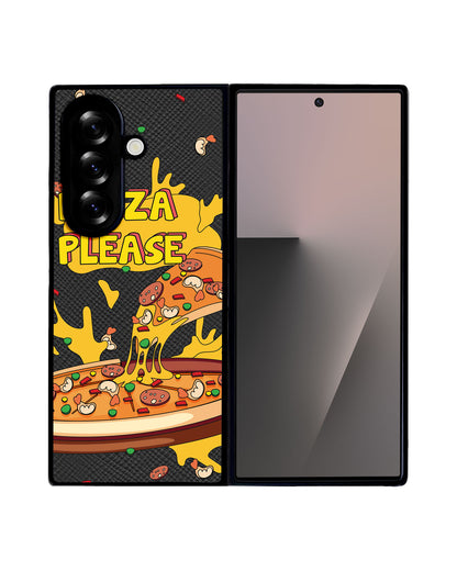 Android Flip / Fold Leather Grip - Pizza