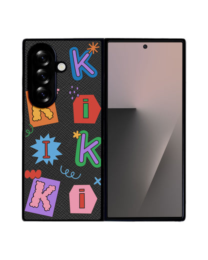 Android Flip / Fold Leather Grip - Adorable Monogram