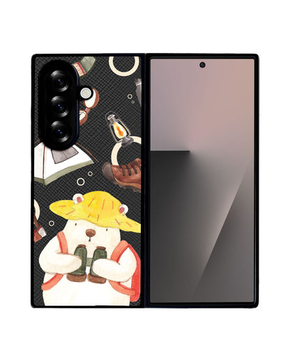 Android Flip / Fold Leather Grip - Advanture of Bear