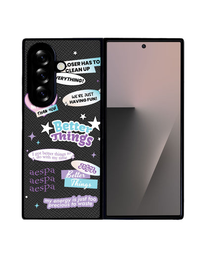 Android Flip / Fold Leather Grip - Aespa Better Things