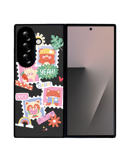 Android Flip / Fold Leather Grip - Animal Squad