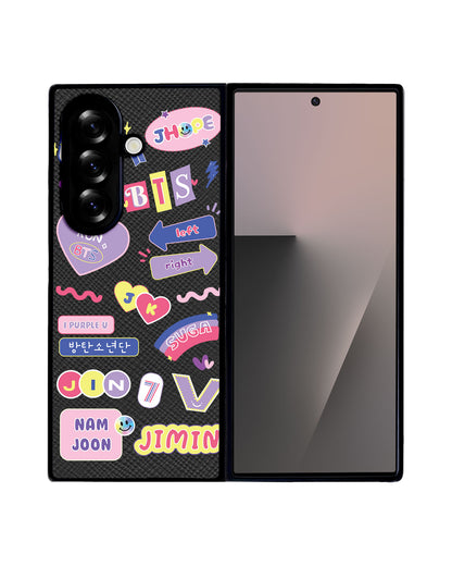 Android Flip / Fold Leather Grip - BTS Members