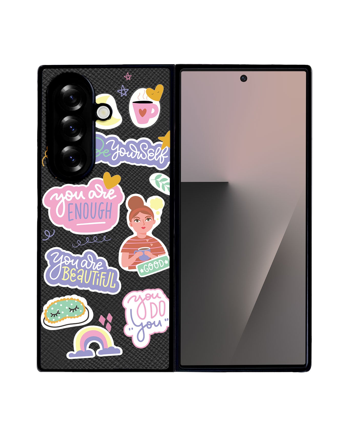 Android Flip / Fold Leather Grip - Be Yourself