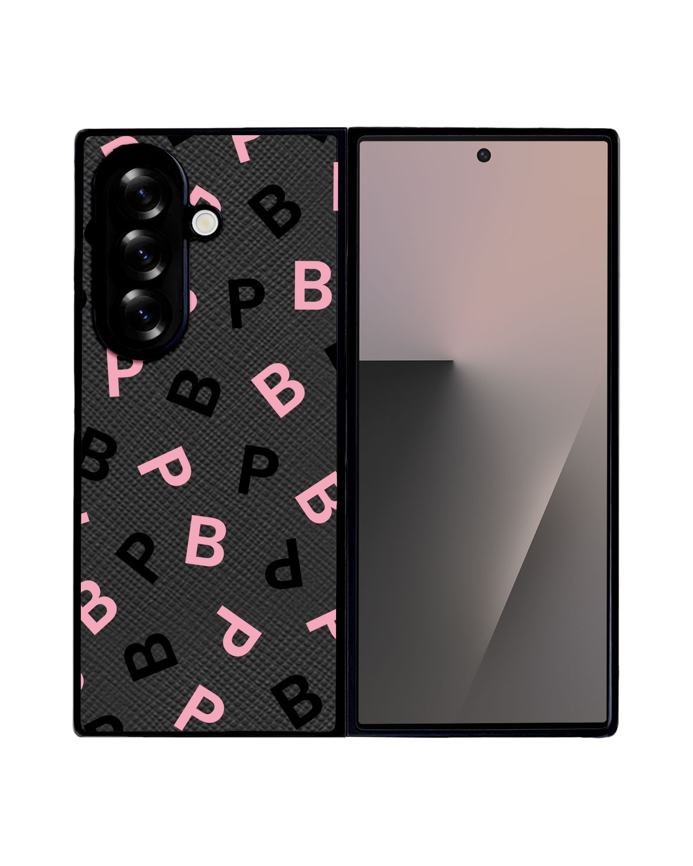 Android Flip / Fold Leather Grip - Blackpink Monogram