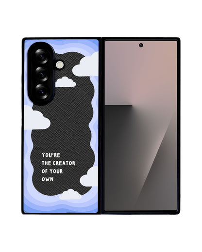 Android Flip / Fold Leather Grip - Blue