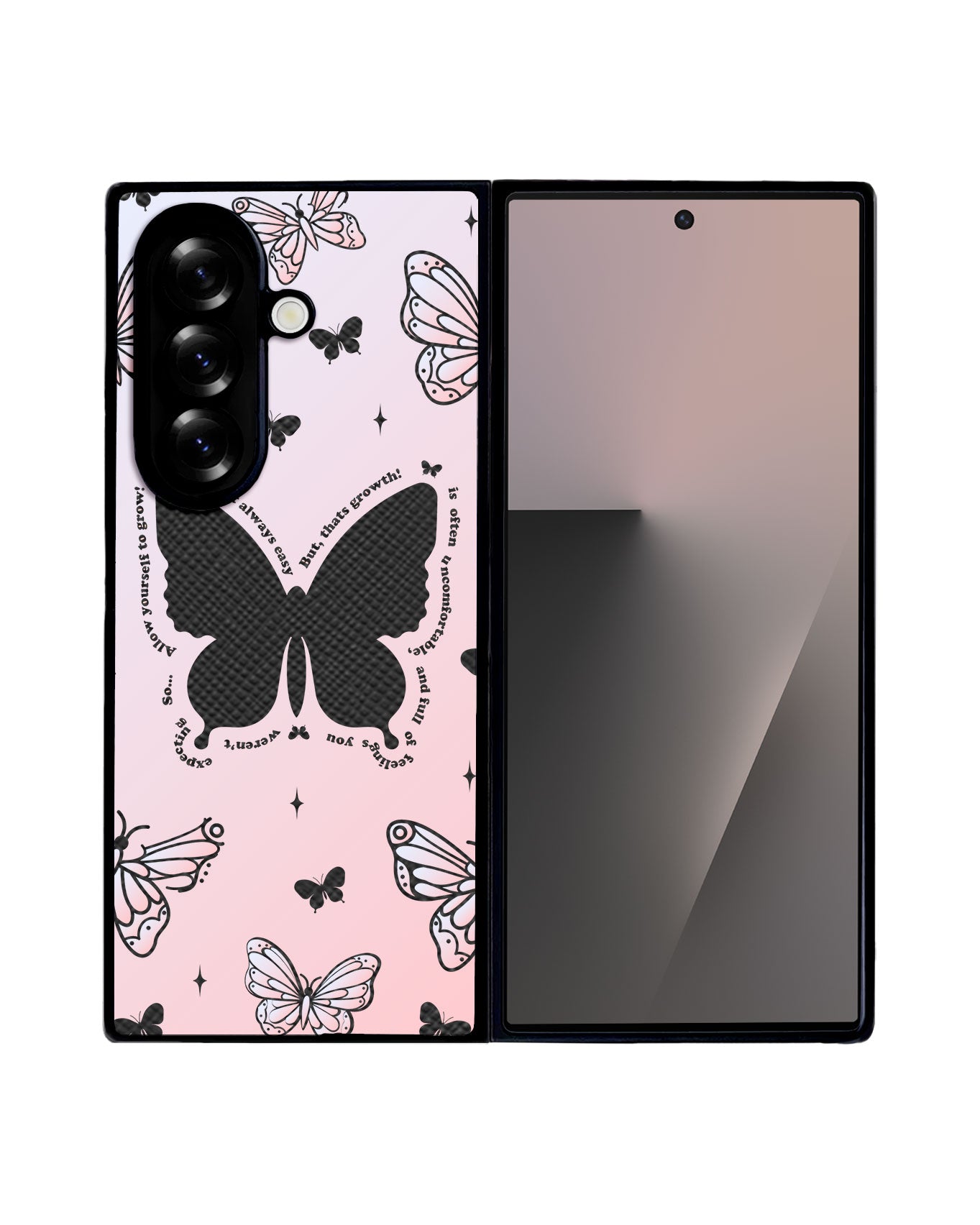 Android Flip / Fold Leather Grip - Butterfly Effect 2.0