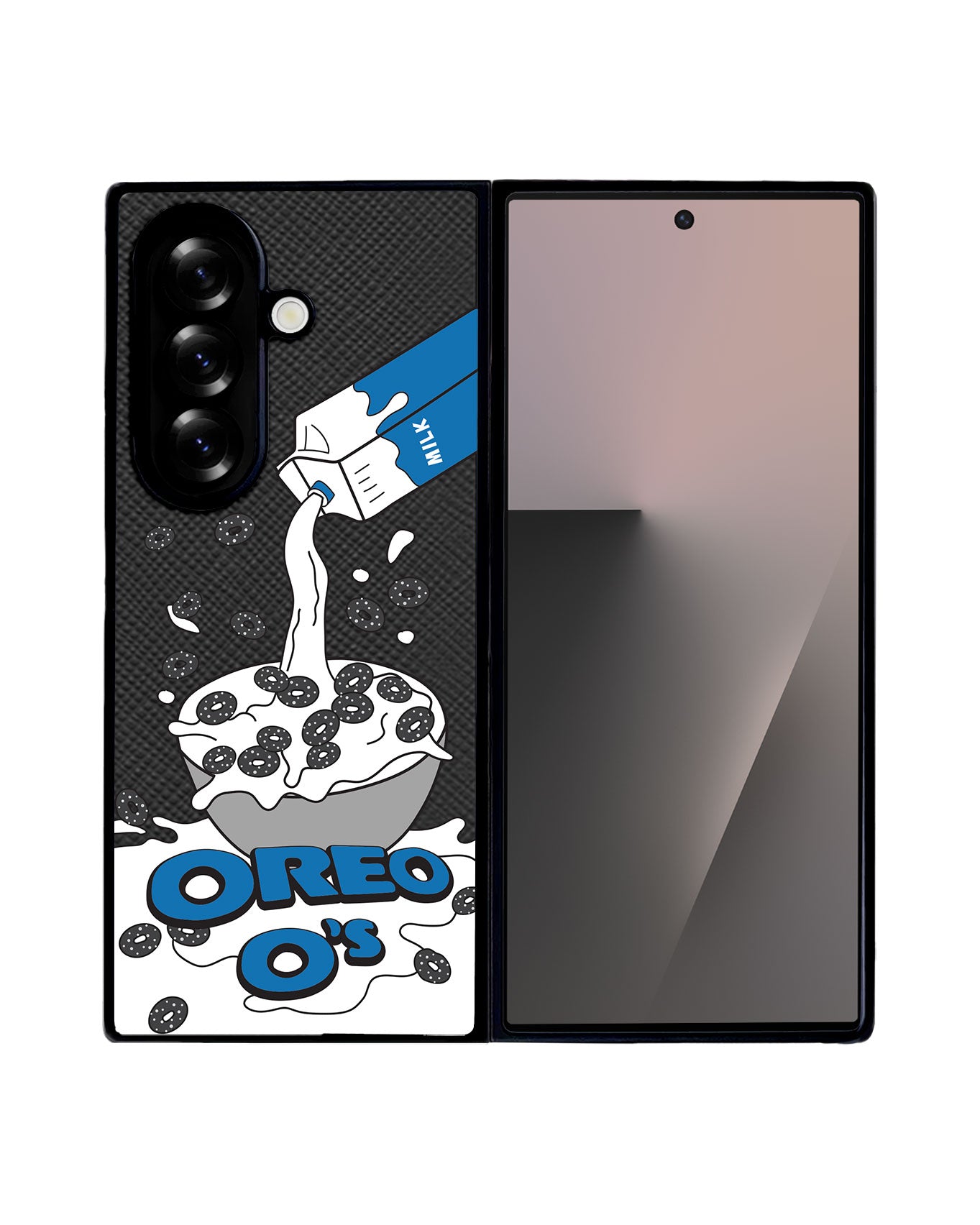 Android Flip / Fold Leather Grip - Cereal O's 2.0