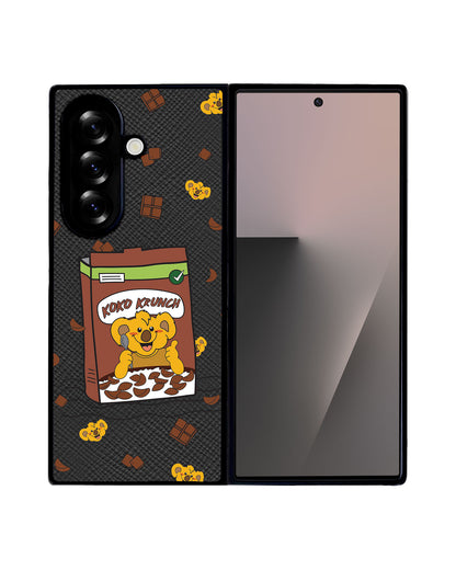 Android Flip / Fold Leather Grip - Choco Cereal