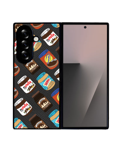 Android Flip / Fold Leather Grip - Choco Spread