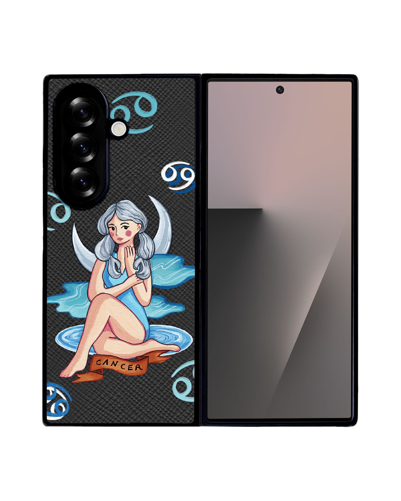 Android Flip / Fold Leather Grip - Cancer