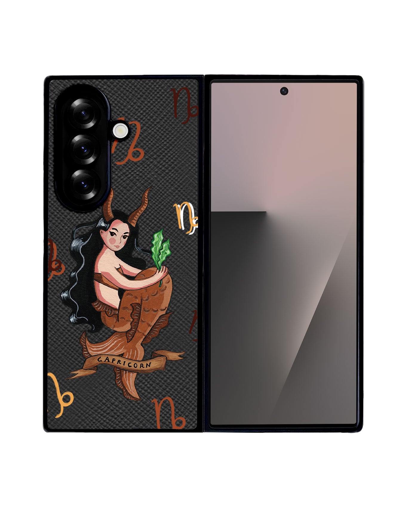 Android Flip / Fold Leather Grip - Capricorn