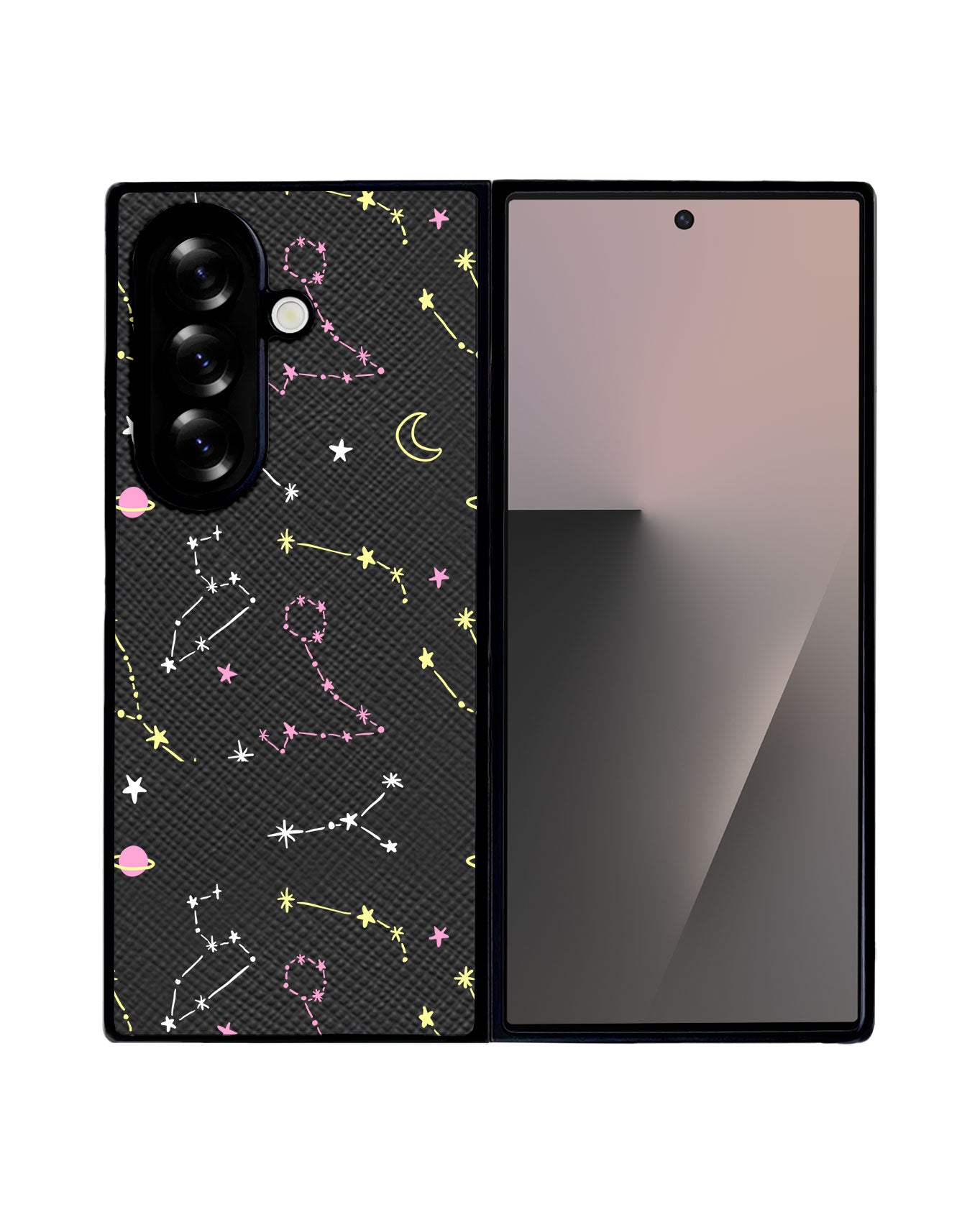 Android Flip / Fold Leather Grip - Constellation Candy