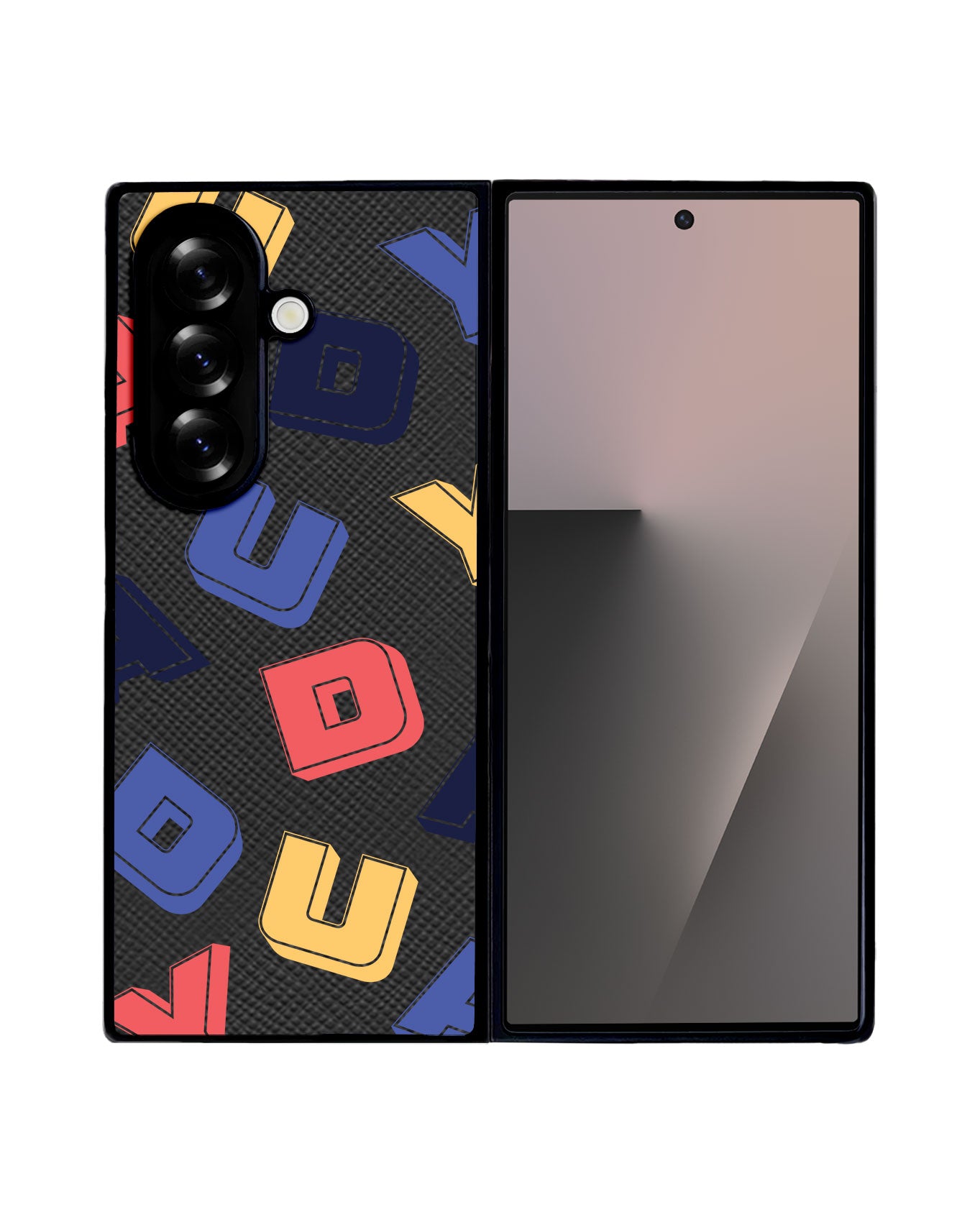 Android Flip / Fold Leather Grip - Cool Monogram