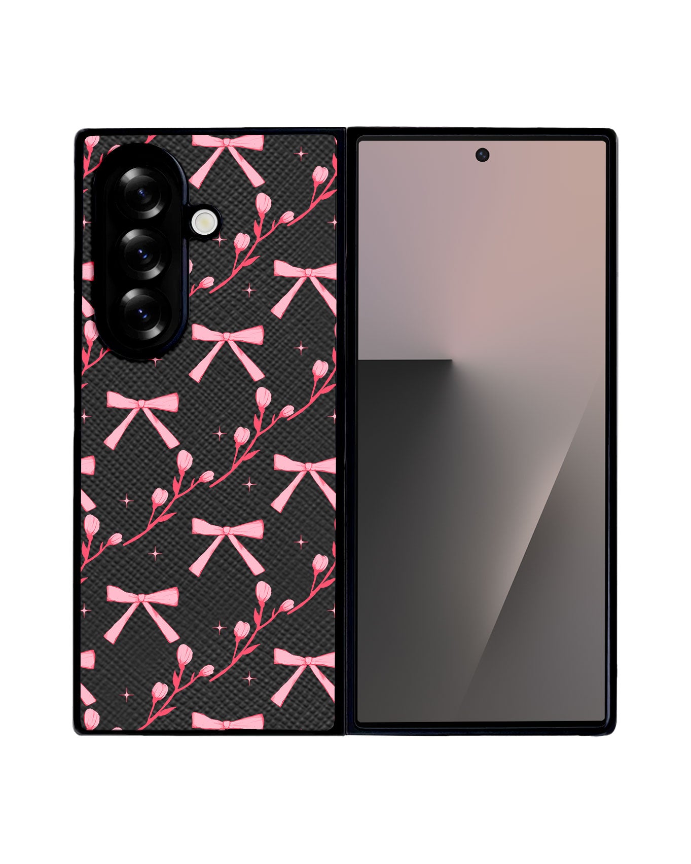 Android Flip / Fold Leather Grip - Coquette Floral