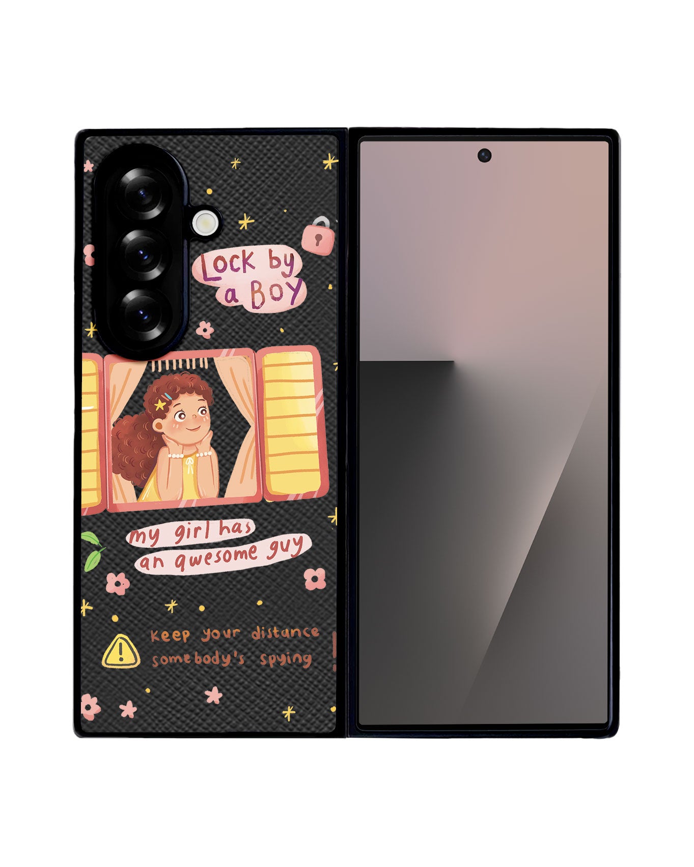 Android Flip / Fold Leather Grip - Crush Girl (Couple Case)