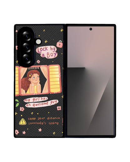Android Flip / Fold Leather Grip - Crush Girl (Couple Case)