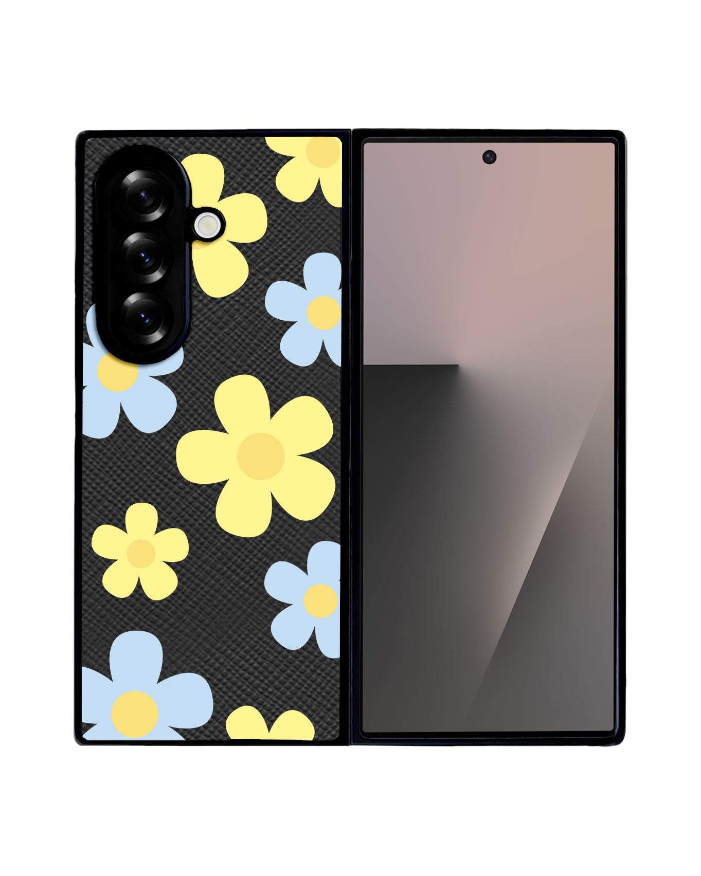 Android Flip / Fold Leather Grip - Daisy Skies